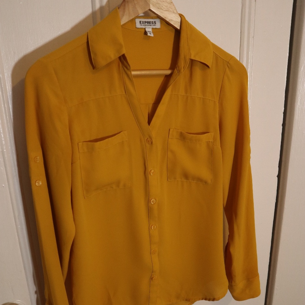 Express Portofino Shirt - Aztec Yellow S